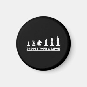 Aimant Cadeau drôle d'échecs pour les enfants amateurs d'