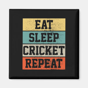 Aimant Cadeau drôle rétro vintage joueur de cricket