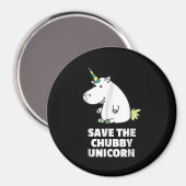 Aimant Cadeau Hippo Lover| Hippo Chubby Unicorn | Hippo m (Recto/Verso)