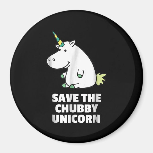 Aimant Cadeau Hippo Lover| Hippo Chubby Unicorn | Hippo m (Devant)