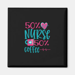 Aimant Cadeau infirmière 50 Infirmière 50 Café
