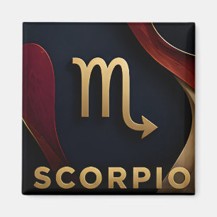 Aimant Cadeau Luxueux Zodiaque Scorpion Astrologie Célest