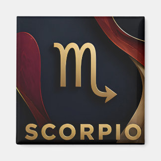 Aimant Cadeau Luxueux Zodiaque Scorpion Astrologie Célest