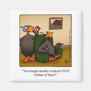 Aimant Cadeau magnétique de l'Humour de Thanksgiving "Gib