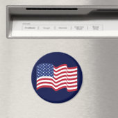 Aimant Cadeau magnétique drapeau américain (In Situ (Lave-vaisselle))