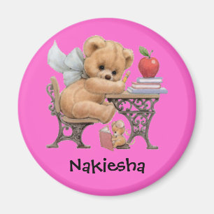 Aimant Cadeau nommé personnalisé mignon d'ours de