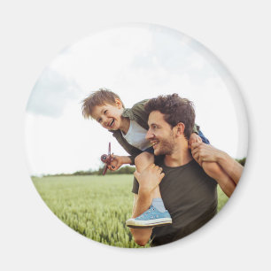 Aimant Cadeau personnalisé avec photo complète Papa Père