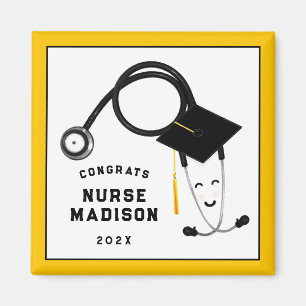 Aimant Cadeau personnalisé de diplôme d'infirmière