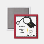 Aimant Cadeau personnalisé de l'école de soins infirmiers (Recto/Verso)