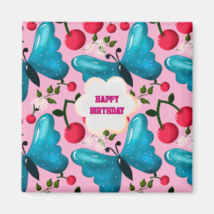 Aimant Cadeau personnalisé et sur mesure de papillon en c