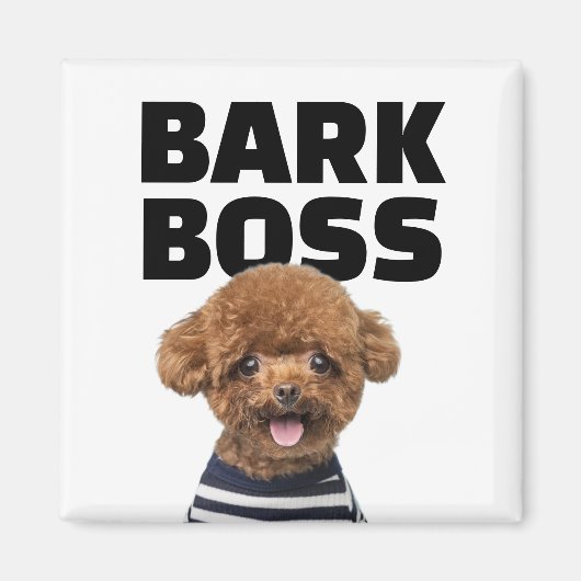 Aimant Cadeau Personnalisé Photo de Chien Personnalisé Ba (Devant)