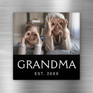 Aimant Cadeau Photo de Grand-mère