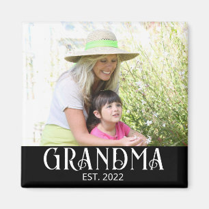 Aimant Cadeau Photo de Grand-mère