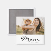 Aimant Cadeau Photo de Maman (Recto/Verso)