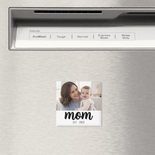 Aimant Cadeau photo de maman (In Situ (Lave-vaisselle))