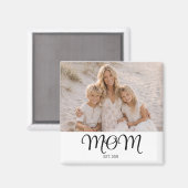 Aimant Cadeau Photo de Maman (Recto/Verso)