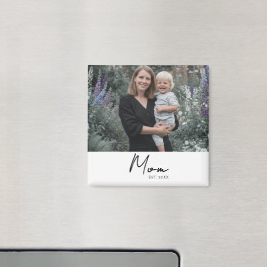 Aimant Cadeau Photo de Maman