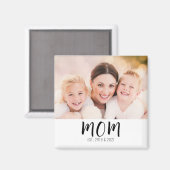 Aimant Cadeau Photo de Maman (Recto/Verso)