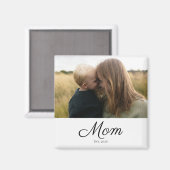 Aimant Cadeau Photo de Maman Créé (Recto/Verso)