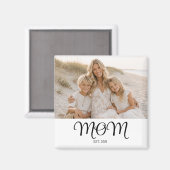 Aimant Cadeau Photo de Maman Créé (Recto/Verso)
