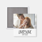 Aimant Cadeau Photo de Maman Créée (Recto/Verso)