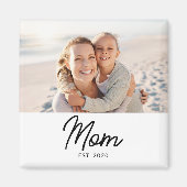 Aimant Cadeau Photo de Maman Établie (Devant)