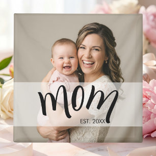 Aimant Cadeau photo de maman établie pour la première foi