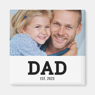 Aimant Cadeau Photo de Papa Créé