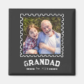 Aimant Cadeau Photo de Papy (Devant)