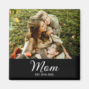 Aimant Cadeau photo établi par maman