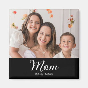 Aimant Cadeau photo établi par maman
