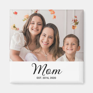 Aimant Cadeau photo établi par maman