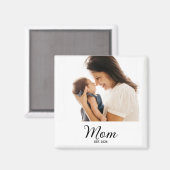 Aimant Cadeau Photo Établie Maman (Recto/Verso)