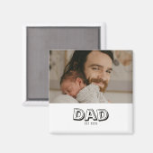 Aimant Cadeau Photo Papa Établi (Recto/Verso)