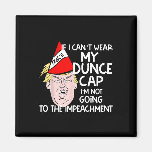 Aimant Cadeau politique anti-Trump Trump avec un chapeau