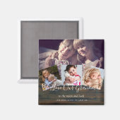 Aimant Cadeau pour grand-mère grand-père photo collage gr (Recto/Verso)