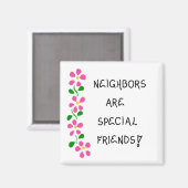 Aimant - Cadeau pour les voisins - Citation à prop (Recto/Verso)