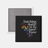 Aimant Cadeau pour professeur de musique (Recto/Verso)