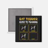 Aimant Cadeau pour propriétaire de Rat Terriers Thème Chi (Recto/Verso)