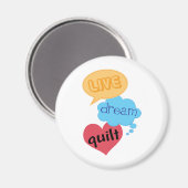 Aimant Cadeau pour Quilter (Recto/Verso)