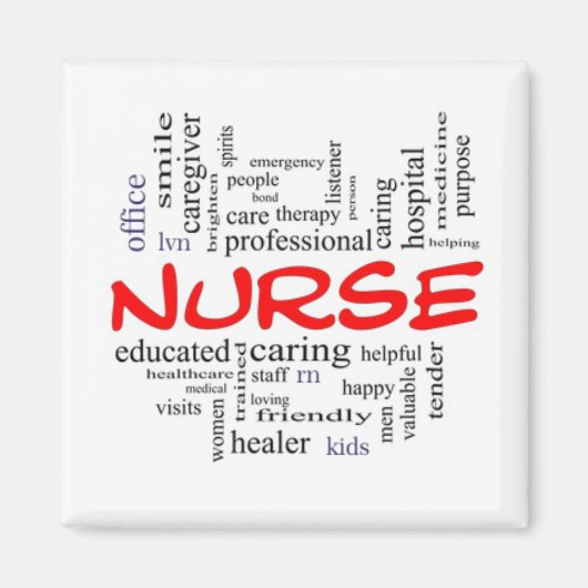 AIMANT CADEAU POUR UN INFIRMIER OU UNE INFIRMIÈRE INFIRMI (Devant)