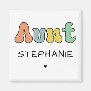 Aimant Cadeau Retro Tante Personnalisé Tante personnali