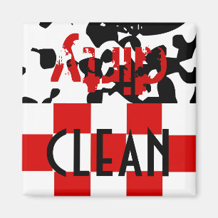 Aimant Cadeau sale propre de lave-vaisselle d'aide de