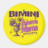 Aimant Cadeau souvenir Bahamas : Bimini Bahamas Bahama Ma (Devant)