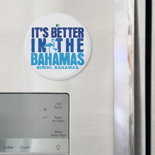 Aimant Cadeau souvenir Bahamas : Bimini Bahamas Cruise (In situ (réfrigérateur))
