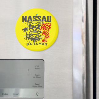 Aimant Cadeau souvenir Bahamas : Nassau Bahamas Swimming
