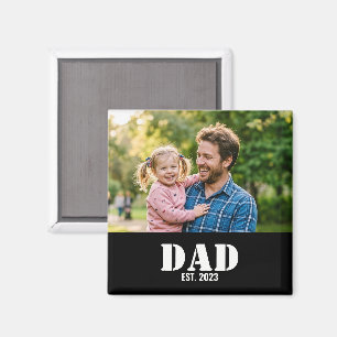 Aimant Cadeau Souvenir Photo Année de Devenir Papa