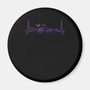 Aimant Cadeau Spider Halloween drôle de ligne Heartbeat