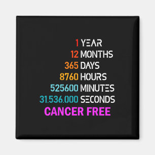 Aimant Cadeaux 1 An Sans Cancer 1 An De Survie Au Cancer