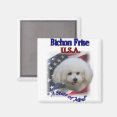Aimant Cadeaux Bichon Frise (Recto/Verso)